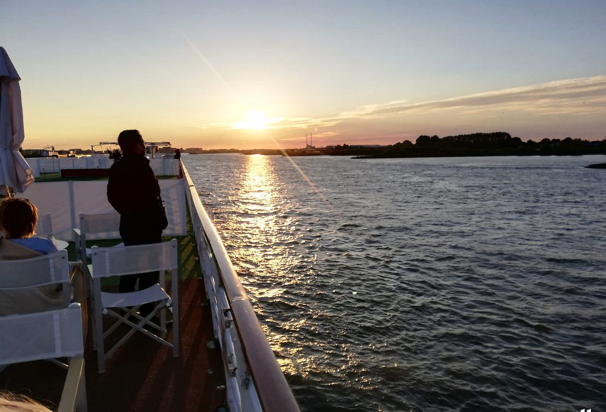 A-ROSA Aqua Sonnenuntergang