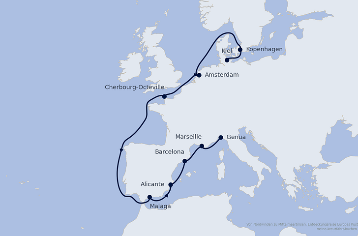 Impression zu Winter 2026/27 - MSC Euribia - Von Nordwinden zu Mittelmeerbrisen