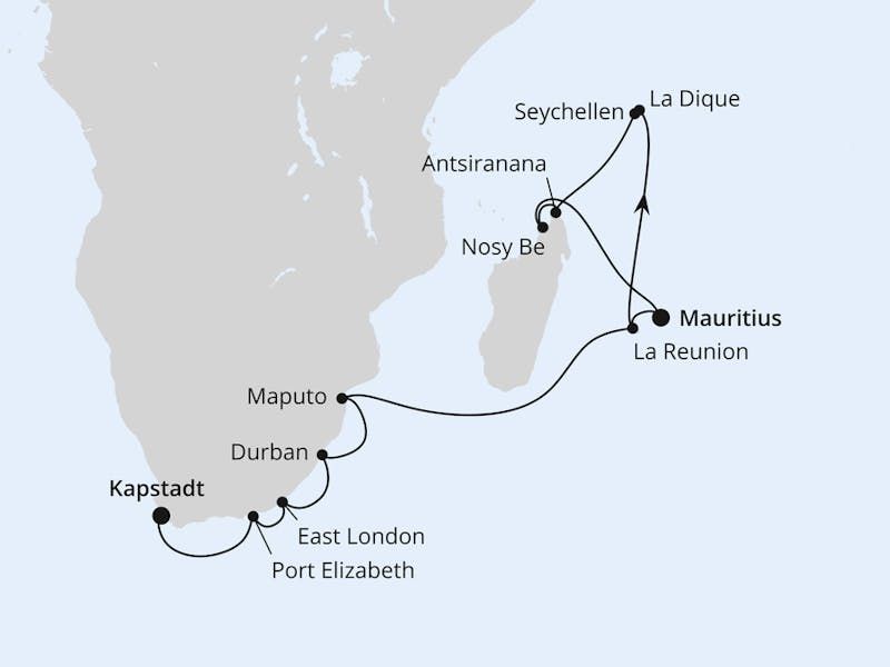 Südafrika, Seychellen, Mauritius & Madagaskar 1