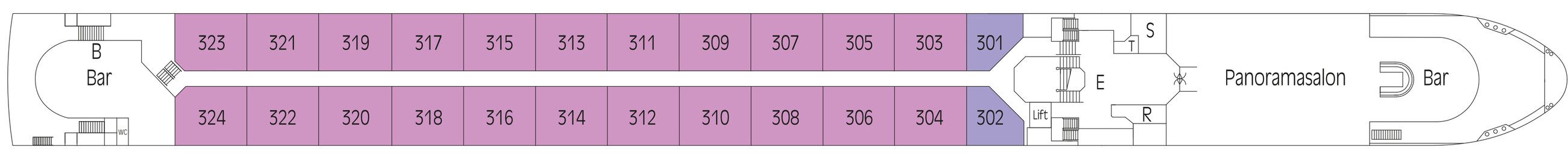 SAVOR - Ohne Reederei - DIAMANT-DECK | SAVOR