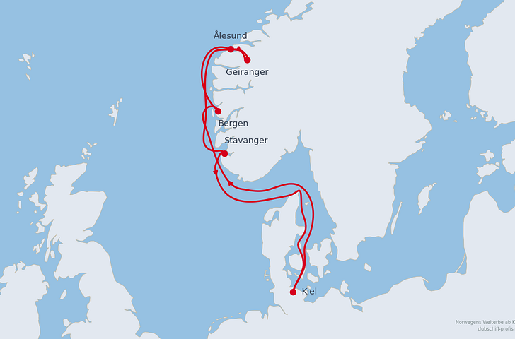 Impression zu AIDA ab Kiel Sommer 2026 - AIDAnova - Norwegens Welterbe