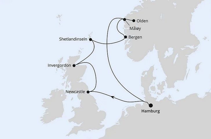 Impression zu Sommerferien 2026 - AIDAsol - Großbritannien & Norwegen