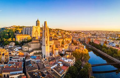 Blick auf Girona