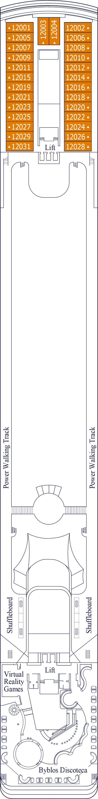 MSC Opera - MSC Cruises - Deck 12 (La Bohème)