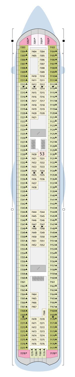 AIDAblu - AIDA Cruises - Deck 7 (Deck 7)