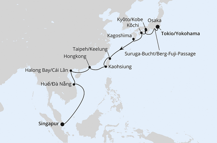 Impressionn zu AIDA Winter 2026/27 - AIDAstella - Japan, Taiwan, Vietnam & Hongkong