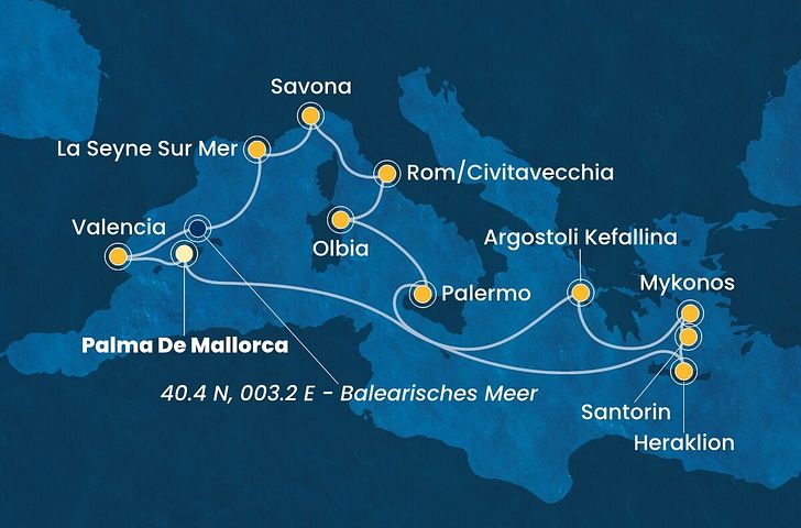 Impressionn zu Costa Kreuzfahrten - Costa Pacifica - Mittelmeermagie