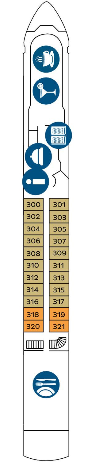 MS SEINE COMTESSE - Nicko Cruises - Deck 3 (Oberdeck)