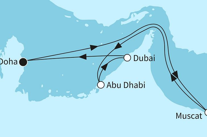 Impression zu Winter 2026/27 - Mein Schiff Flow - Zauber des Orients ab Doha