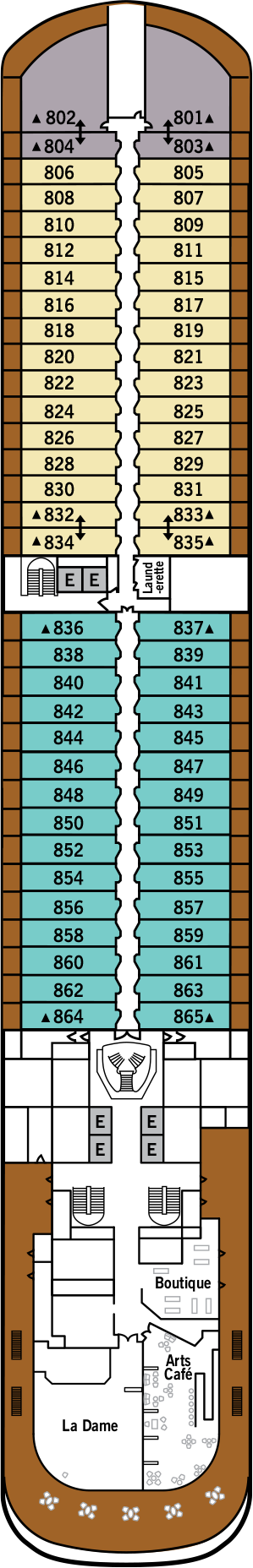 Silver Dawn - Silversea - Deck 8 (Deck 8)