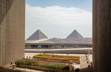 Das Grand Egyptian Museum in Ägypten