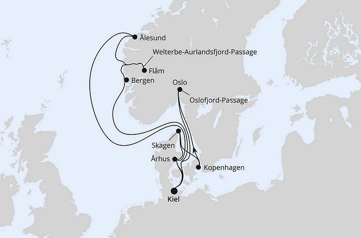 Impression zu AIDA ALL IN Sommer 2026 - AIDAnova oder AIDAmar - Große Skandinavien-Reise
