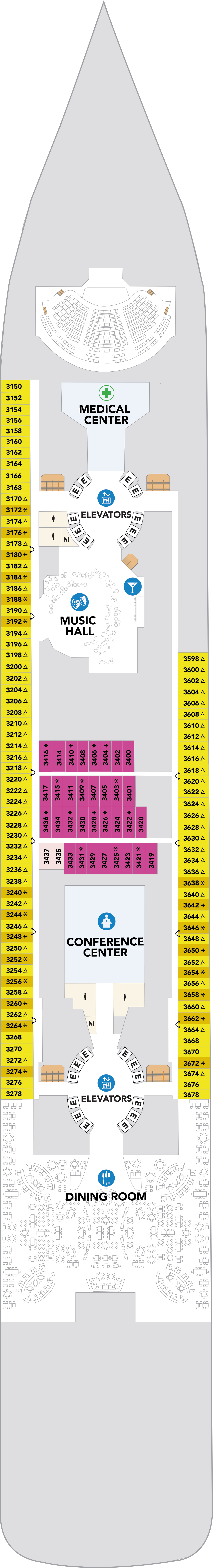 Icon of the Seas - Royal Caribbean International - Deck 3 (Deck 3)