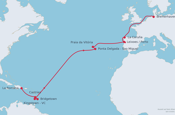 Impression zu Winter 2026/27 - Mein Schiff 2 - Von der Karibik nach Bremerhaven