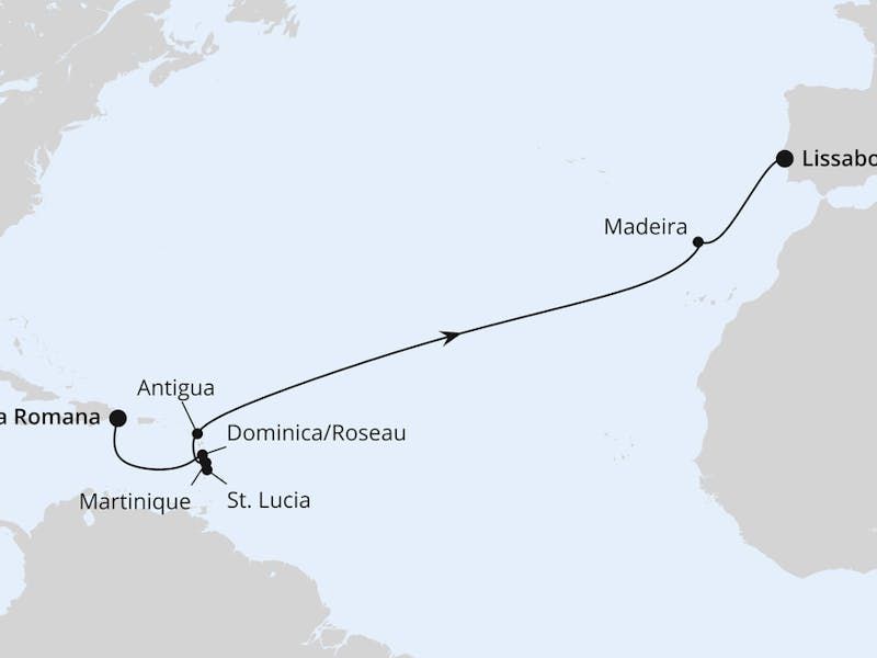 Von der Dominikanischen Republik nach Lissabon 2