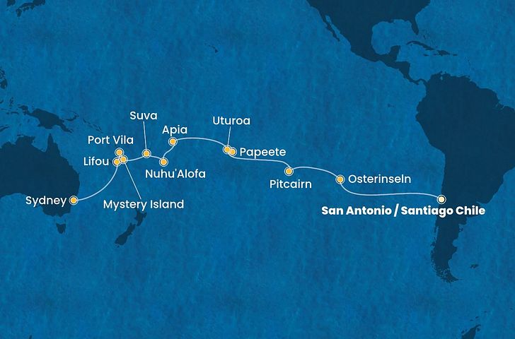 Impressionn zu Costa Kreuzfahrten - Costa Deliziosa - Weltreise 2026 - Von San Antonio nach Sydney