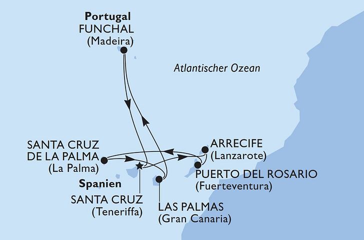 Impression zu MSC Topseller - MSC Musica - Inselzauber im Atlantik