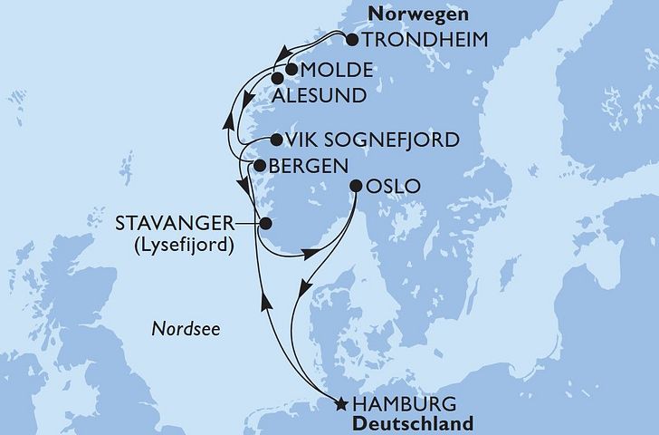 Impression zu MSC Balkonkabinen-Special - MSC Preziosa - Nordische Entdeckungsreise