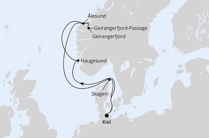 Impression zu AIDA Einzelkabinen Special - AIDAnova - Norwegens Welterbe