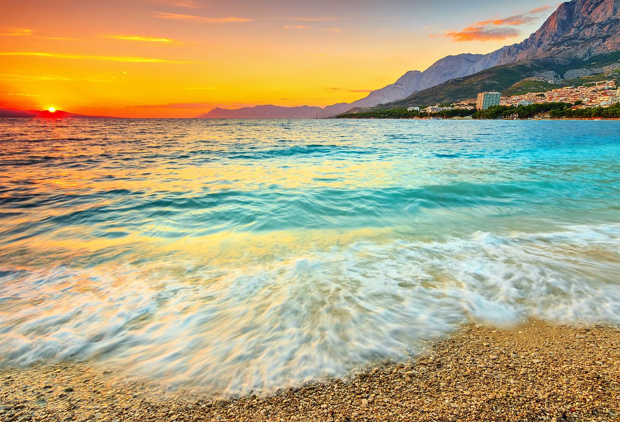 Strand in Makarska 