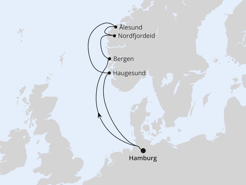 Norwegen ab Hamburg