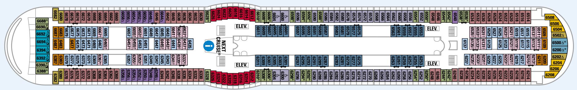 Voyager of the Seas - Royal Caribbean International - DECK 6