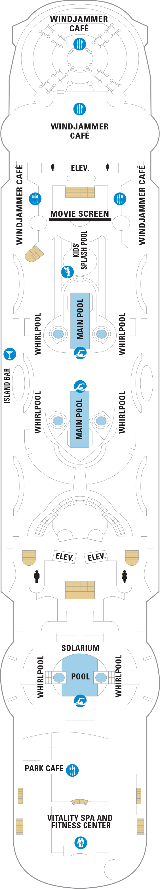 Enchantment of the Seas - Royal Caribbean International - Deck 9 (Deck 9)