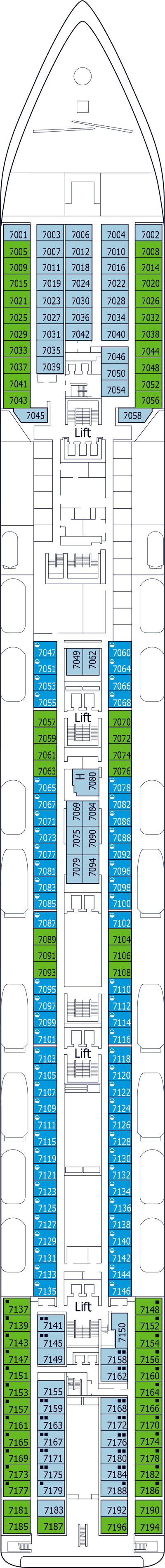 MSC Lirica - MSC Cruises - Deck 7 (Scarlatti)