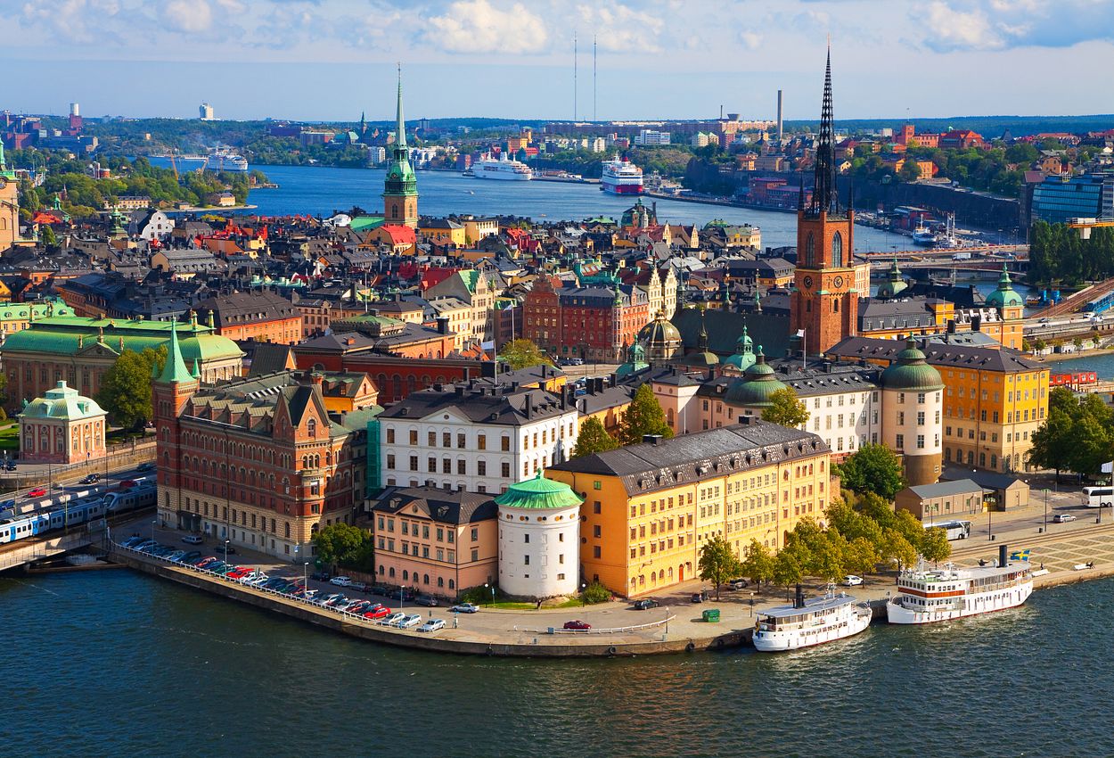 Blick auf Stockholm