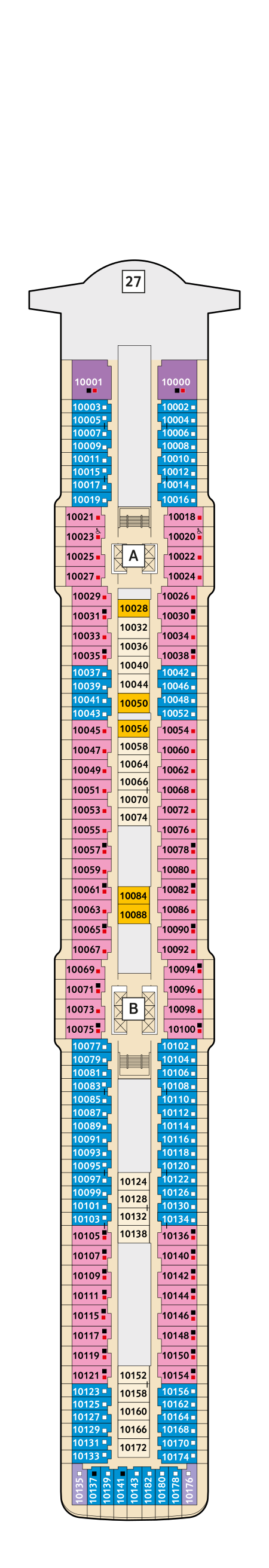 Mein Schiff 6 - TUI Cruises - Deck 10 (Perle)