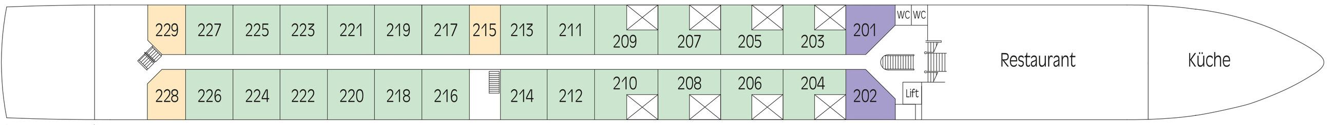 SAVOR - Ohne Reederei - RUBIN-DECK | SAVOR