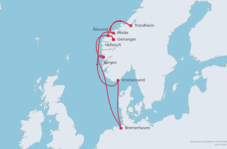 Impression zu Last Minute - Mein Schiff 1 - Norwegens Fjordwelten mit Trondheim