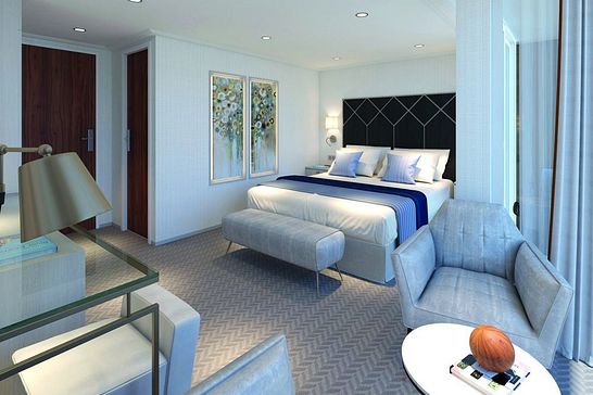 LADY DILETTA - Plantours Flusskreuzfahrten - Kategorie 6, Junior-Suite, Zweibett außen, französischer Balkon (LK06)