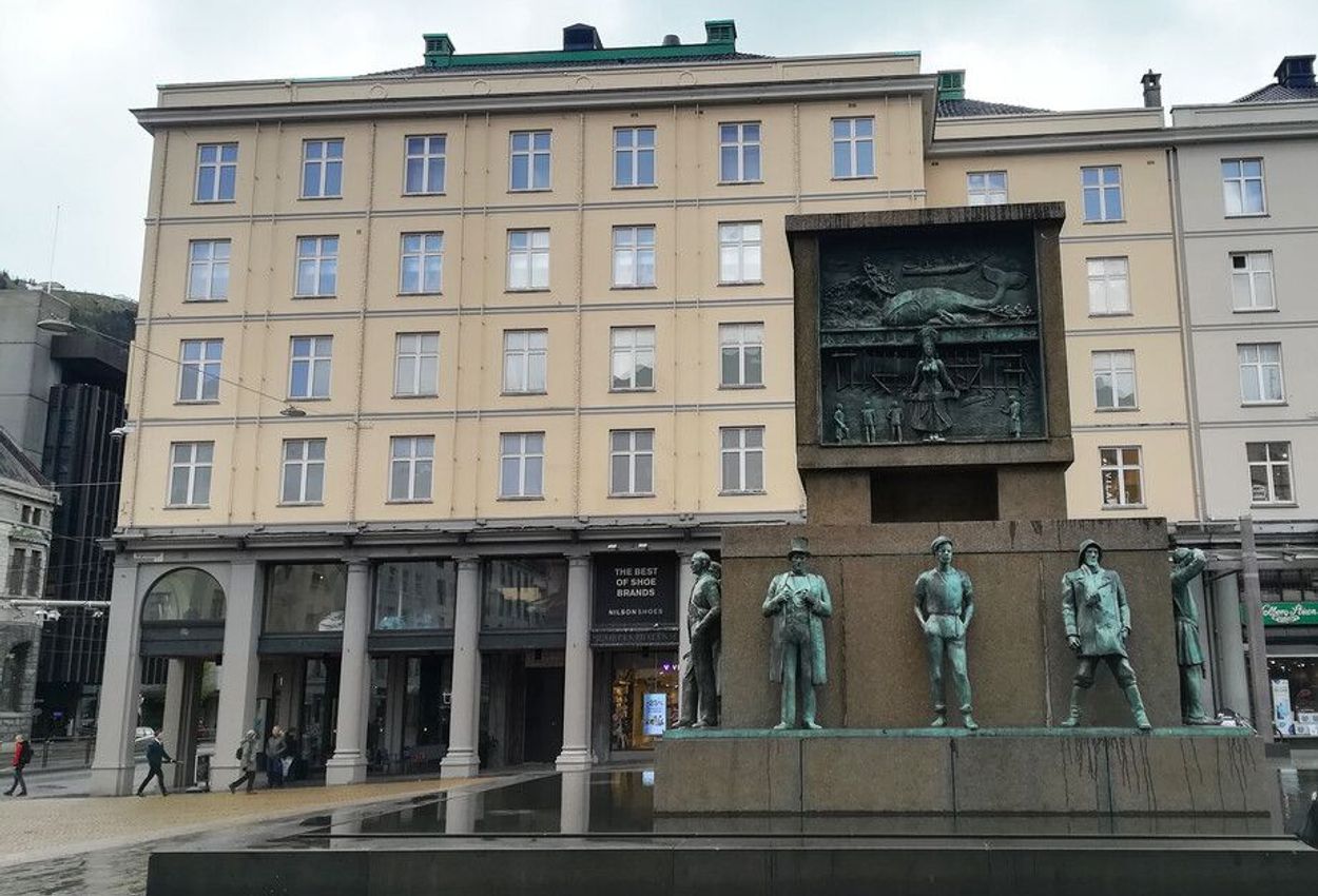 Das Seemannsdenkmal auf dem Torgallmenningen