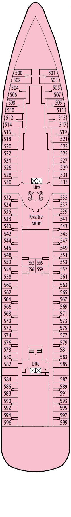 MS Amera - Phoenix Seereisen - Deck 1 (Saturn-Deck)