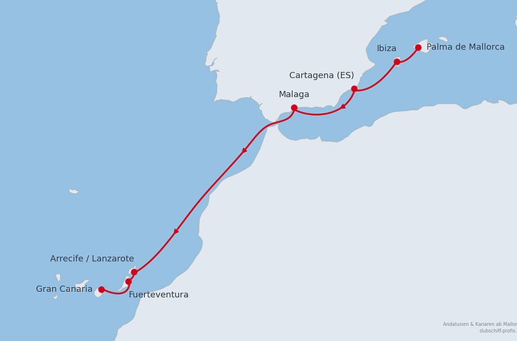 Impression zu AIDA Winter 2027/2028 - AIDAcosma - Andalusien & Kanaren