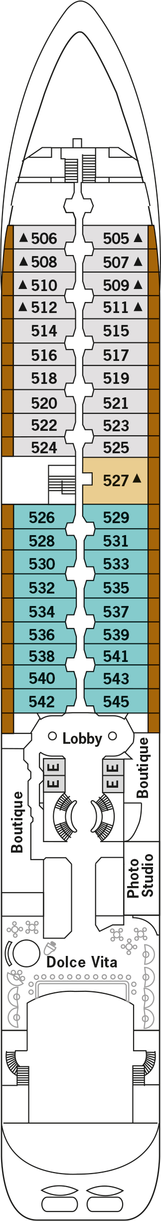 Silver Wind Expedition - Silversea - Deck 5 (Deck 5)