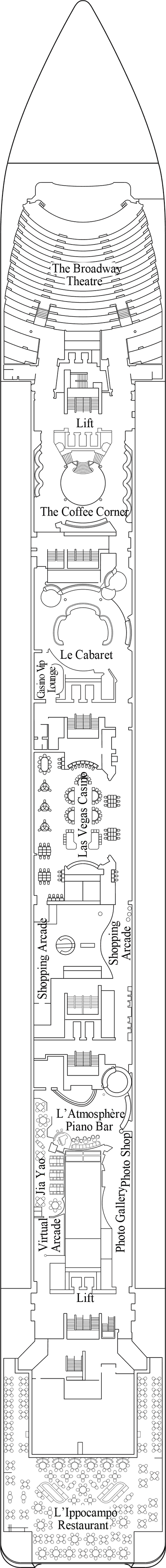 MSC Lirica - MSC Cruises - Deck 6 (Puccini)