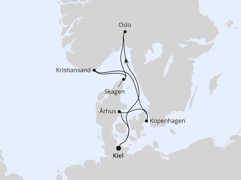 Skandinavische Highlights ab Kiel