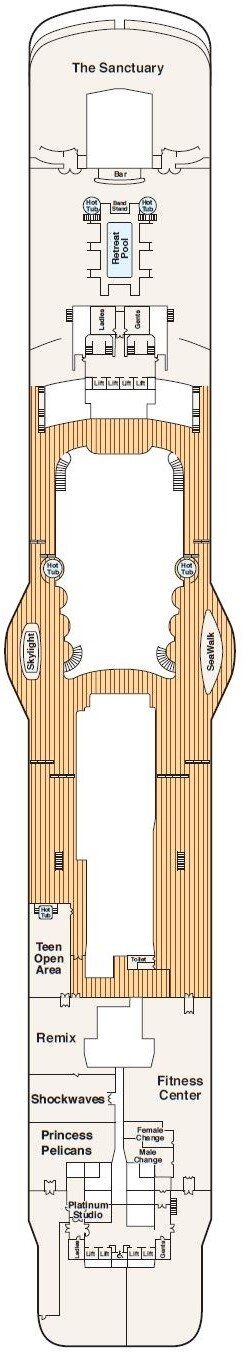 Royal Princess - Princess Cruises - Deck 17 (Sun)