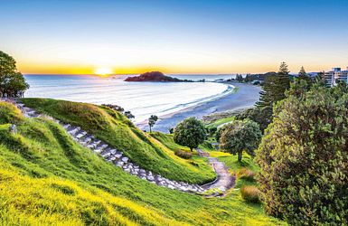 Blick über Monte Maunganui