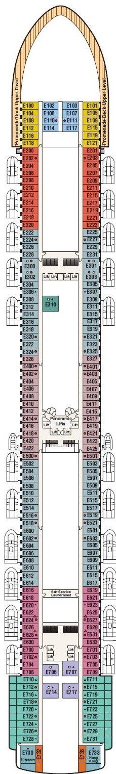 Diamond Princess - Princess Cruises - Deck 8 (Emerald)