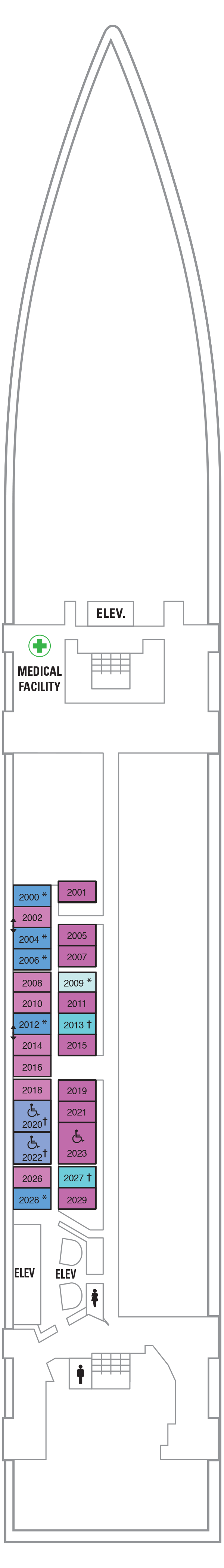 Serenade of the Seas - Royal Caribbean International - Deck 2