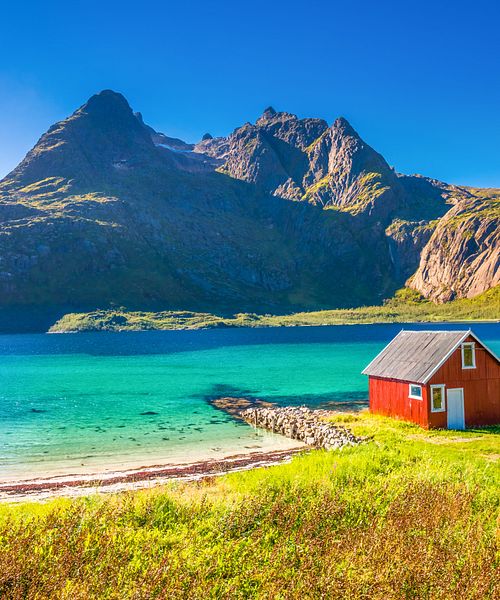Lofoten, Fjord, Norwegen