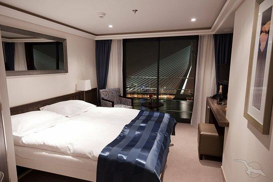 MS Ariana - Phoenix Flusskreuzfahrten - Zweibett außen mit frz. Balkon Glückskabine (DG)