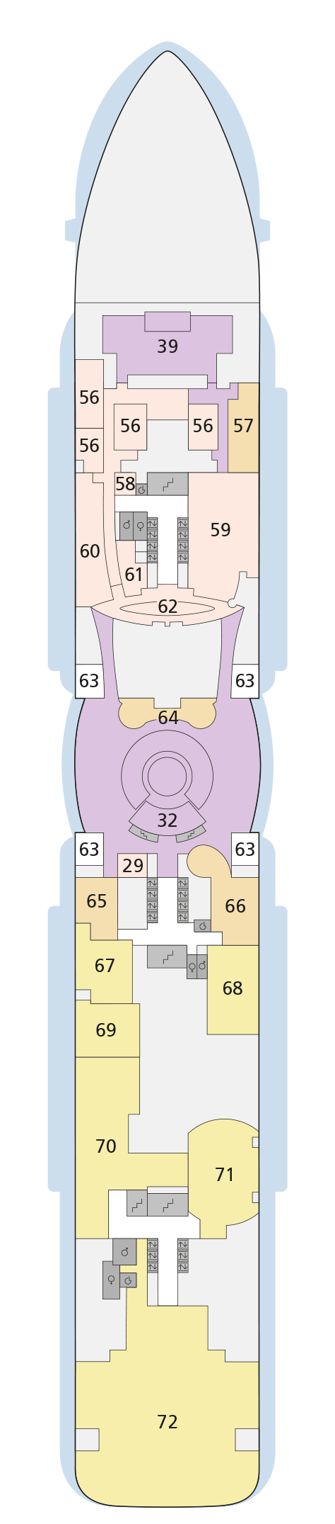 AIDAnova - AIDA Cruises - Deck 6 (Deck 6)