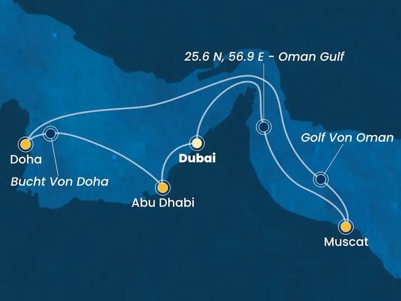 Orientalische Entdeckungsfahrt: Dubai, Maskat, Doha, Abu Dhabi Abenteuer