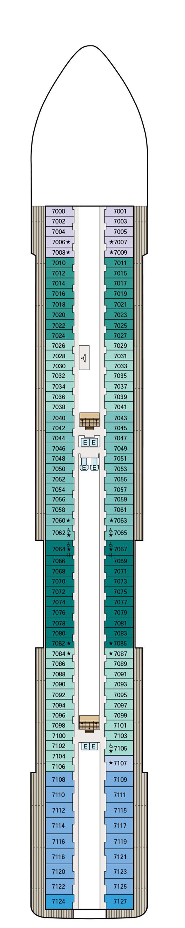 MS Allura - Oceania Cruises - Deck 7 (Deck 7)