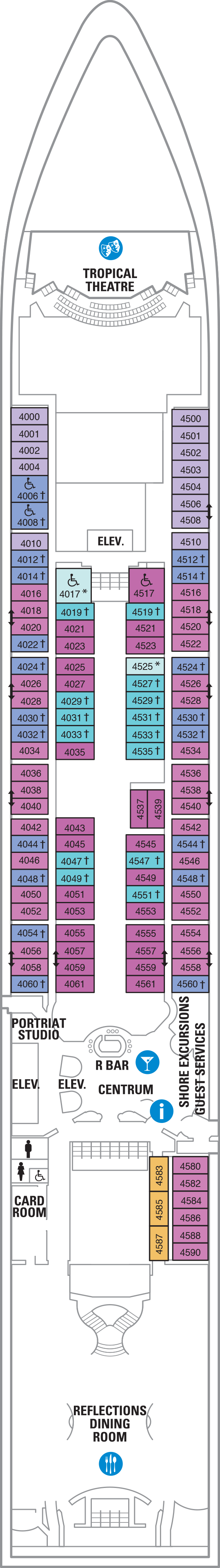 Serenade of the Seas - Royal Caribbean International - Deck 4