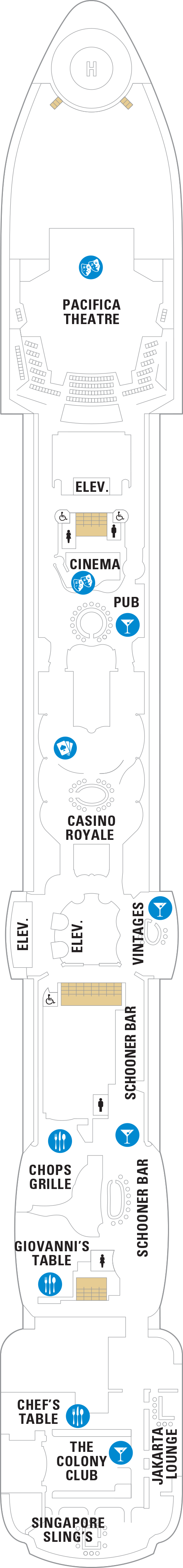 Brilliance of the Seas - Royal Caribbean International - Deck 6 (Deck 6)